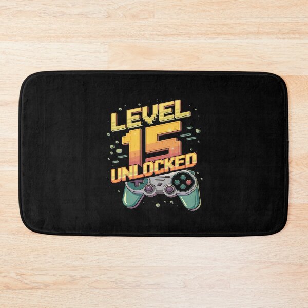 Item preview, Level 15 Unlocked 15th Birthday Gamer 15 Year Old Boys  designed and sold by MythWoot.