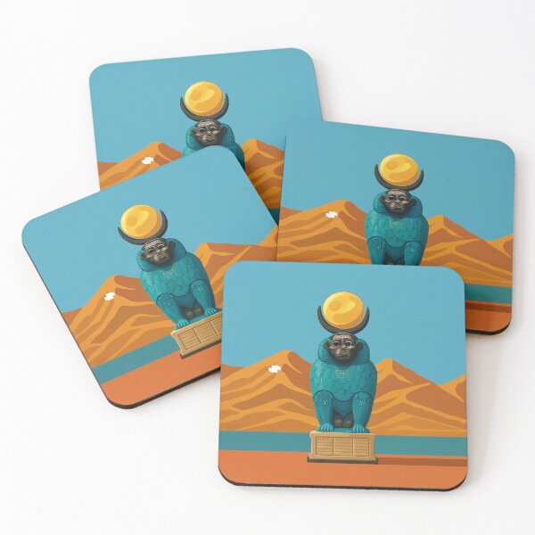 Item preview, Thoth Ancient Egypt Art - Minimalist Museum Exhibition Poster designed and sold by Fothem.