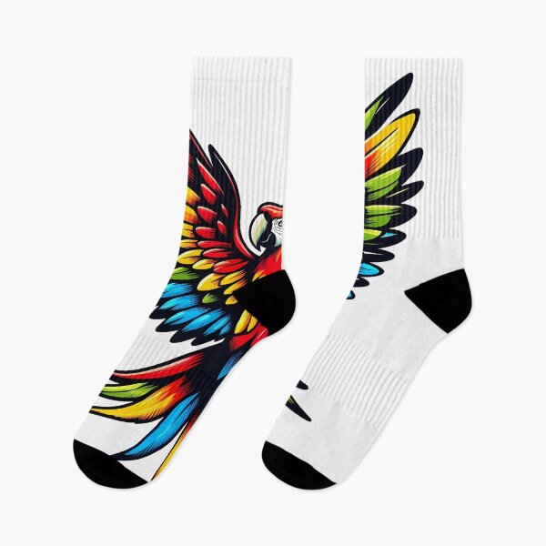 Item preview, Tropical Parrot in Flight Design designed and sold by DrawDrip.