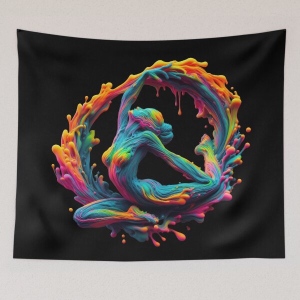 Item preview, Psychedelic Liquid Dancer - Surreal Flowing Color Motion designed and sold by SHHCreations.