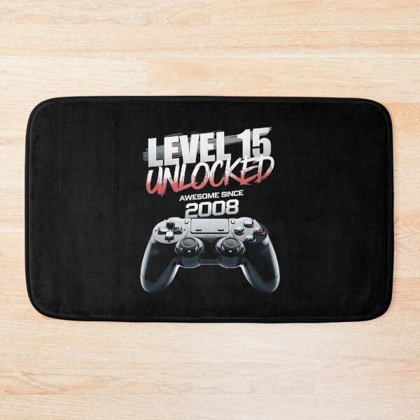 Item preview, Level 15 Unlocked Awesome Since 2008 15th Birthday Gaming  designed and sold by MythWoot.