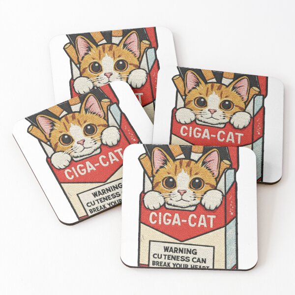 Item preview, "Ciga-Cat" Embroidered Patch designed and sold by Neymarzzzz.