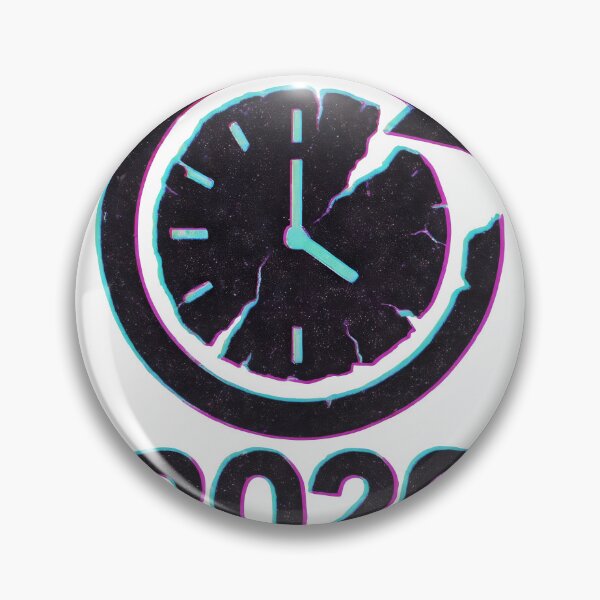 Item preview, Neon analog clock with crack and clockwise arrow, year 2026 below designed and sold by Creative88Art.