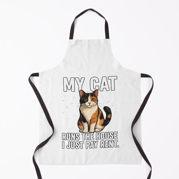Item preview, My Cat Runs the House I Just Pay Rent – Funny Cat Lover Design designed and sold by storelibertys.