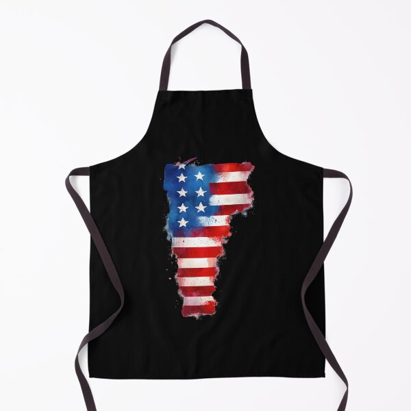 Item preview, Vermont Stars & Stripes State Silhouette – Distressed Americana designed and sold by Paper Drip.