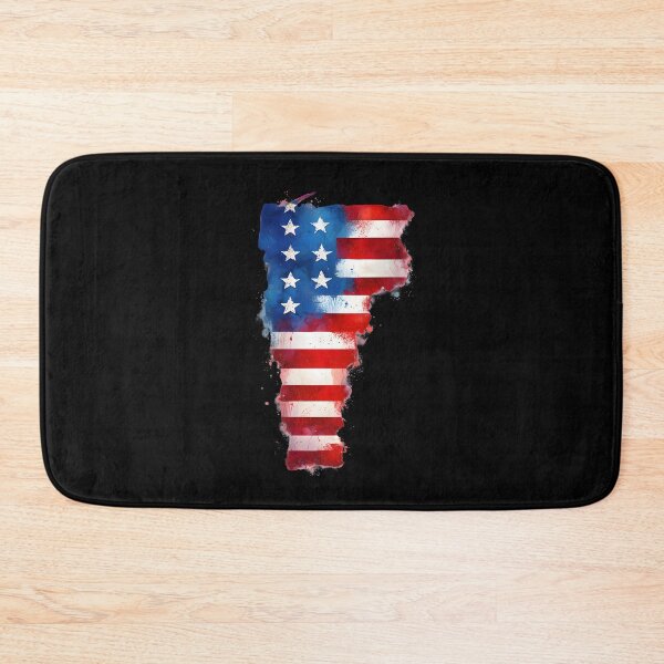Item preview, Vermont Stars & Stripes State Silhouette – Distressed Americana designed and sold by Paper Drip.