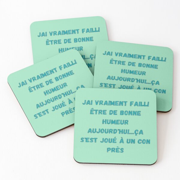 Aperçu de l'œuvre J’ai failli être de bonne humeur – humour anti-con créée et vendue par Gino64.