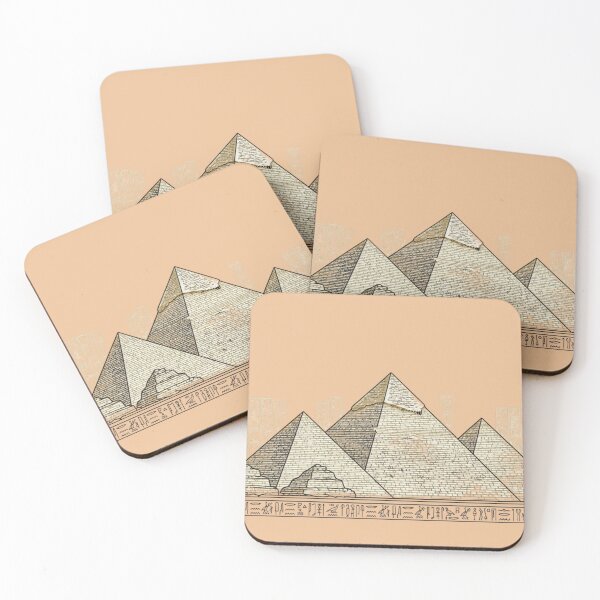 Item preview, Minimalist Giza Pyramids Line Art Illustration designed and sold by Eye Of Horus.