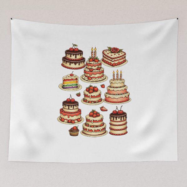Item preview, Vintage Flash Series – Dessert Flash Cakes Tattoo Style Shirt designed and sold by Purdiole-art.