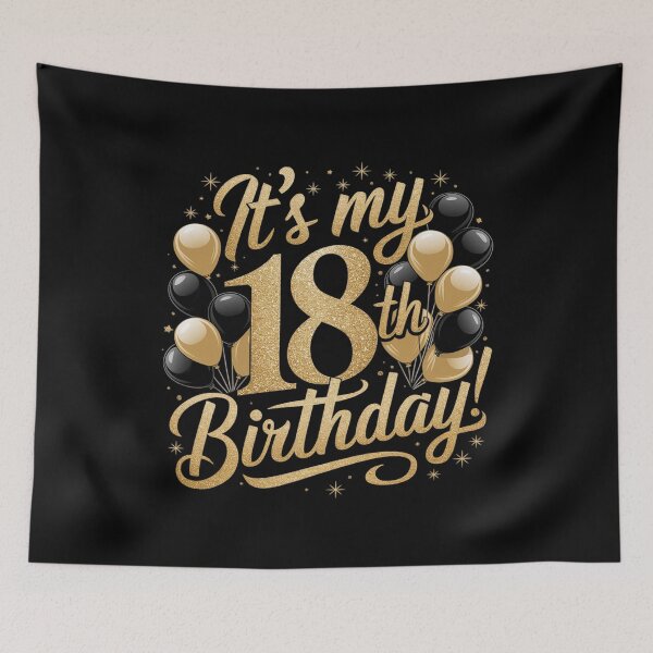 Item preview, Its My 18th Birthday Happy 2004 Birthday For Girls Boys  designed and sold by AquaKiev.