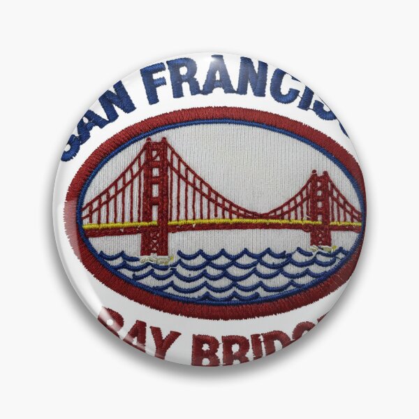 Item preview, San Francisco Bay Bridge Embroidered Patch - Vintage California Souvenir designed and sold by Neymarzzzz.