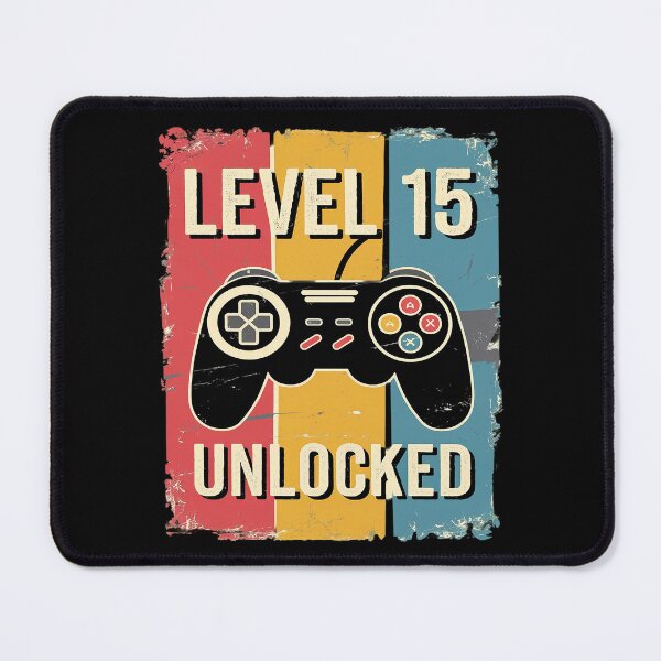 Item preview, Level 15 Unlocked Him Video Gamer 15th Birthday designed and sold by MythWoot.