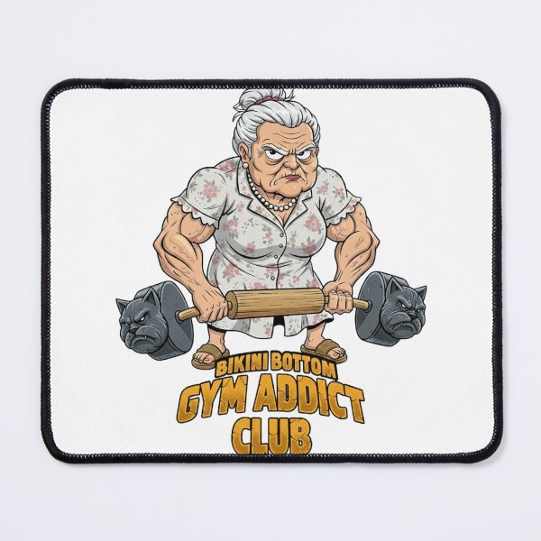 Item preview, Bikini Bottom Gym Addict Club Funny Grandma Workout Parody designed and sold by rjjvstudio26.