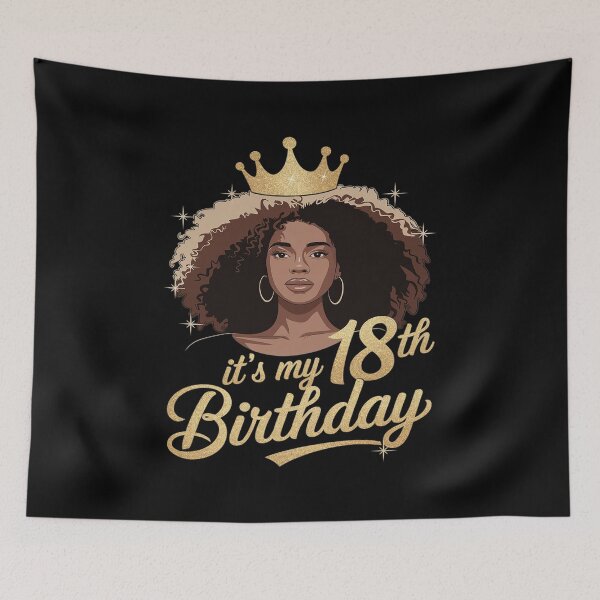 Item preview, It's My 18th Birthday Queen 18 Years Old Crown Gold Women  designed and sold by PowAcademy.