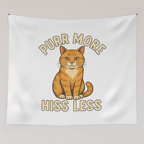 Item preview, Purr More Hiss Less – Funny Positive Cat Lover Design designed and sold by storelibertys.