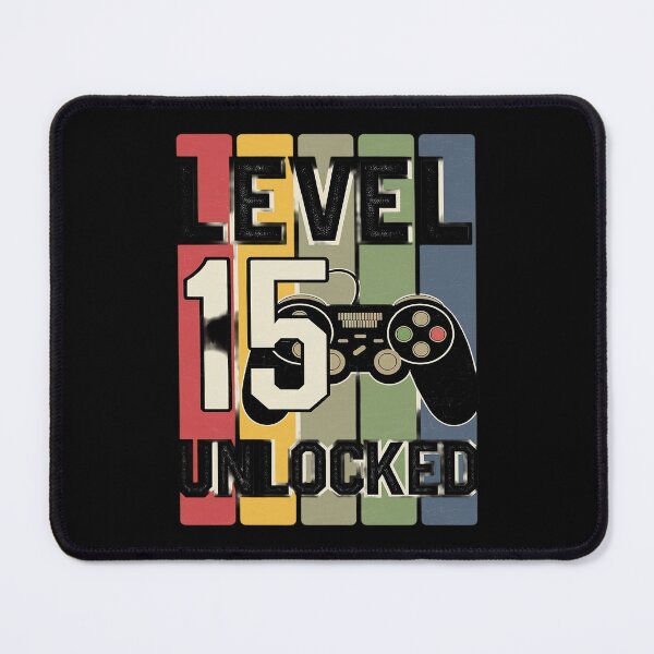 Item preview, Level 15 Unlocked 15th Video Gamer Birthday Boy designed and sold by MythWoot.