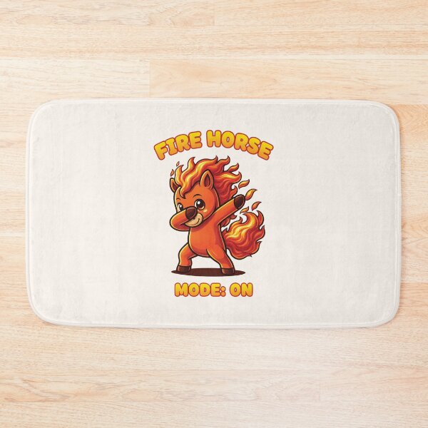 Item preview, Fire Horse Mode – Cute Kawaii Flame Horse Illustration designed and sold by NaturEdeN.