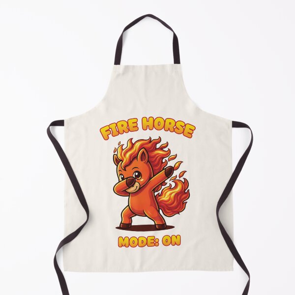 Item preview, Fire Horse Mode – Cute Kawaii Flame Horse Illustration designed and sold by NaturEdeN.
