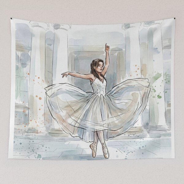 Item preview, Ballet Reverie - watercolor illustration designed and sold by clausbjoern.
