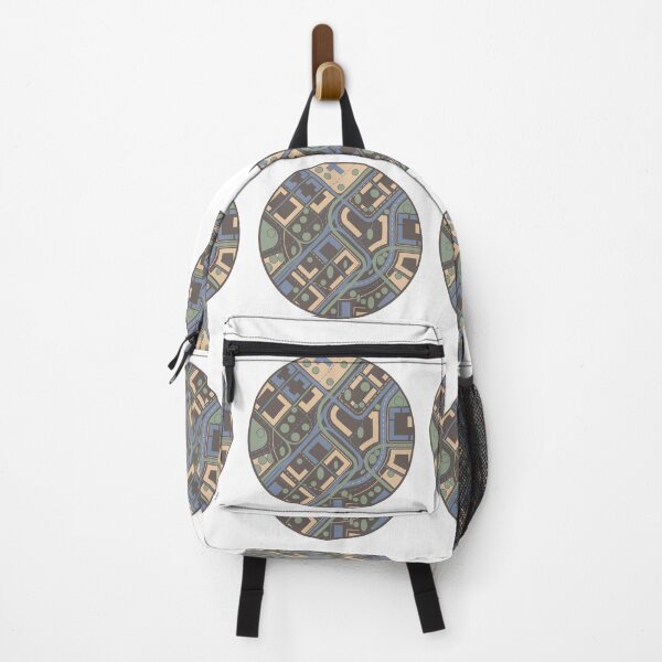 Item preview, Abstract Circular Urban Pattern – Modern Geometric City Art designed and sold by VibePrintsHub.