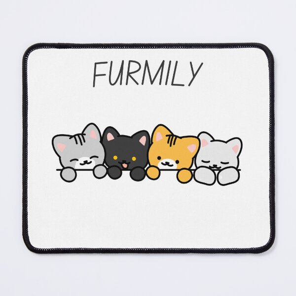 Item preview, Family of cute cats designed and sold by MonoWearShop.