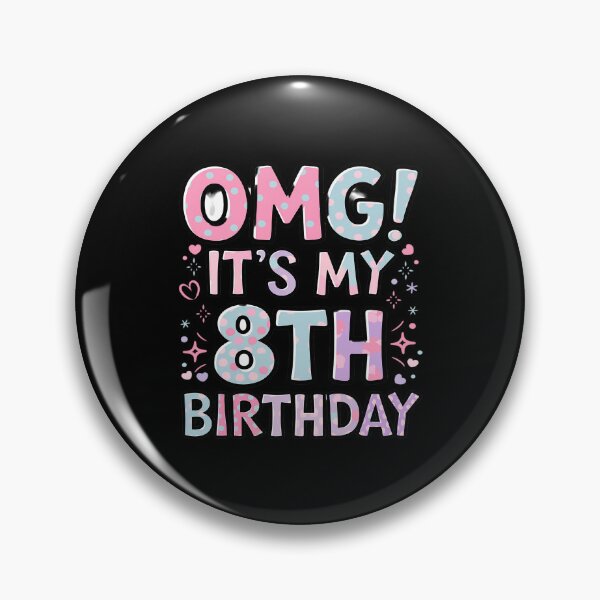 Item preview, OMG It's My 8th Birthday Girls Eight 8 Year Old Bday  designed and sold by MythWoot.