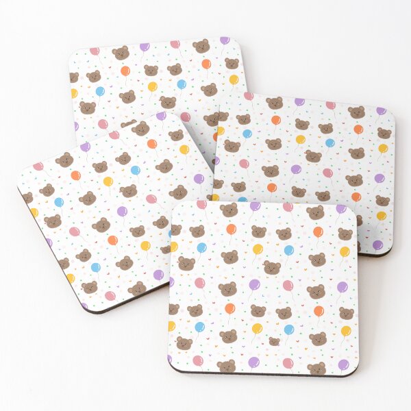 Item preview, Cute Teddy Bear Balloon Pattern designed and sold by NN2sister.