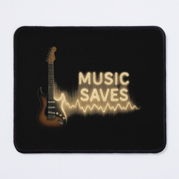 Item preview, Music Saves - Electric Guitar Lightwave Design designed and sold by MKreative Studio.