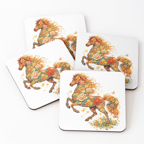 Item preview, 2026 Year of the Horse Floral – Lunar New Year Zodiac Art designed and sold by PunchDrop.