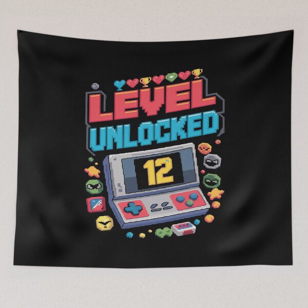 Item preview, Level 12 Unlocked Video Gamer 12th Birthday  12 Year Old  designed and sold by PowAcademy.