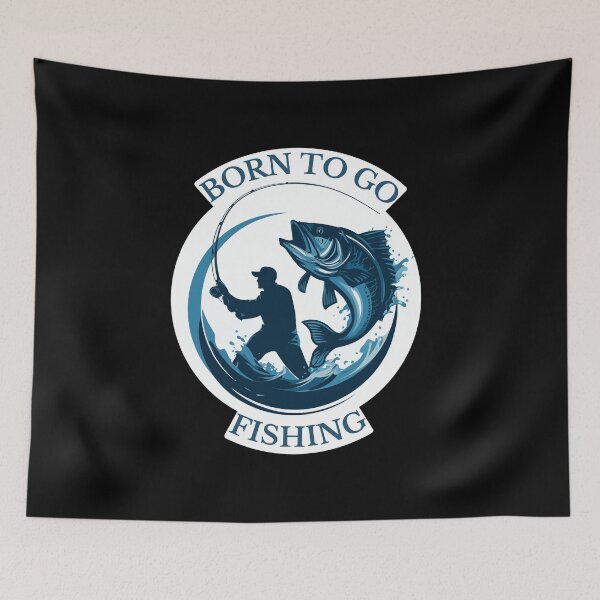 Item preview, Born to go fishing designed and sold by ArtMatLab.
