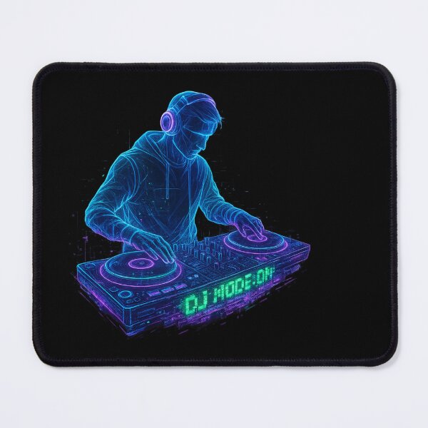 Item preview, Cyberpunk Hologram DJ - Neon Glitch Mode designed and sold by MKreative Studio.