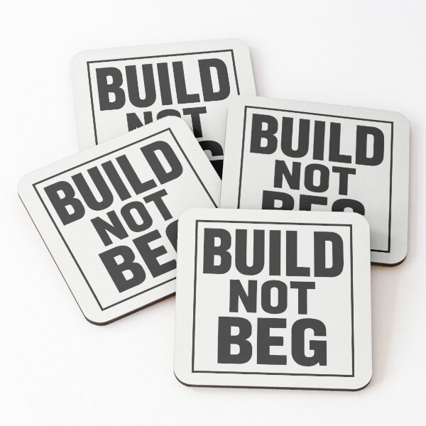 Item preview, Build Not Beg – Discipline & Hustle Motivation Quote designed and sold by astersgraphics.