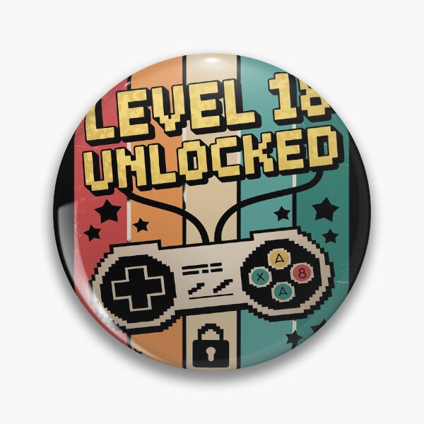 Item preview, Level 18 Unlocked Video Gamer 18th Birthday  designed and sold by PowAcademy.