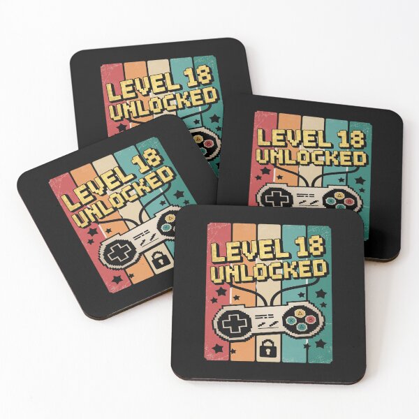 Item preview, Level 18 Unlocked Video Gamer 18th Birthday  designed and sold by PowAcademy.