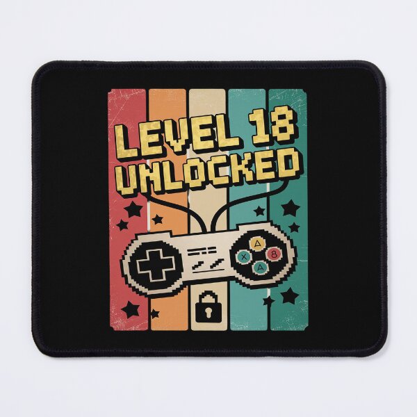 Item preview, Level 18 Unlocked Video Gamer 18th Birthday designed and sold by PowAcademy.