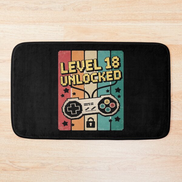 Item preview, Level 18 Unlocked Video Gamer 18th Birthday  designed and sold by PowAcademy.