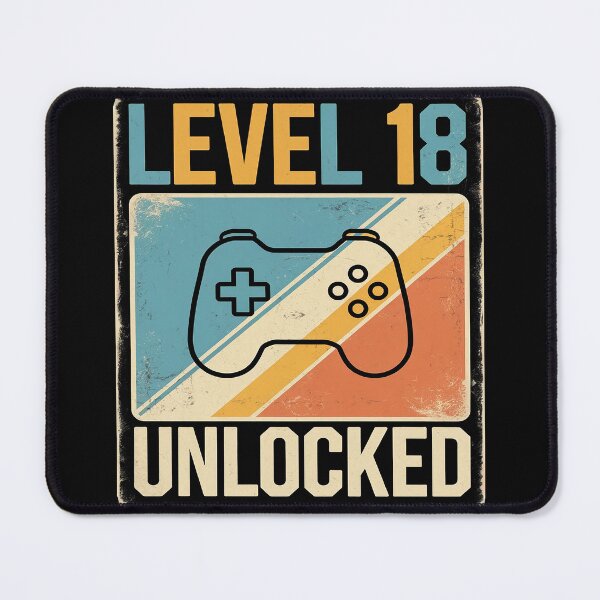 Item preview, Level 18 Unlocked 18 Year Old Level 18 Birthday designed and sold by AquaKiev.