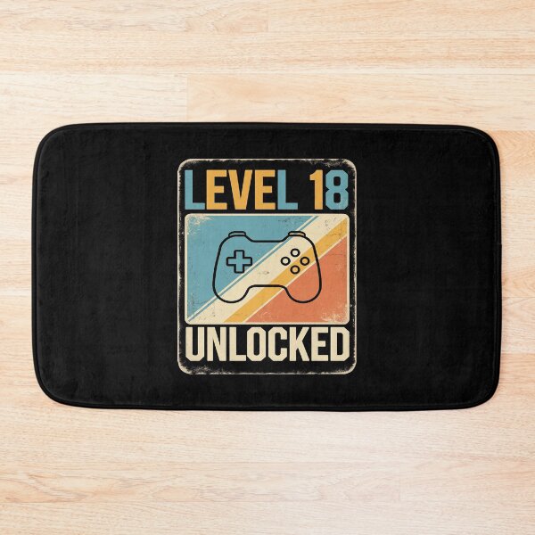 Item preview, Level 18 Unlocked 18 Year Old Level 18 Birthday  designed and sold by AquaKiev.
