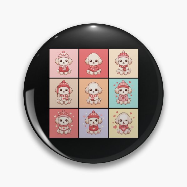 Item preview, Cute Valentine Teacup Poodle Illustration – Love Gift for Dog Lovers designed and sold by The Real Life Symphony.