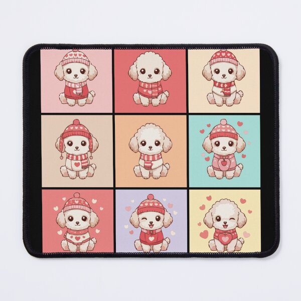 Item preview, Cute Valentine Teacup Poodle Illustration – Love Gift for Dog Lovers designed and sold by The Real Life Symphony.