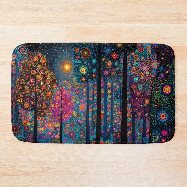 Item preview, Psychedelic Forest at Night designed and sold by Neika Shimm Designs.
