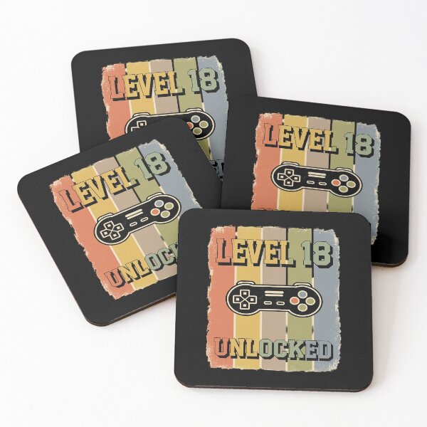 Item preview, Level 18 Unlocked 18th Video Gamer Birthday Boy1  designed and sold by PowAcademy.