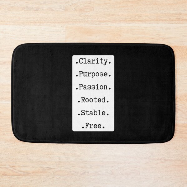 Item preview, Clarity Purpose Passion Rooted Stable Free Motivational Quote designed and sold by Urban Muse And Sultry Hues.