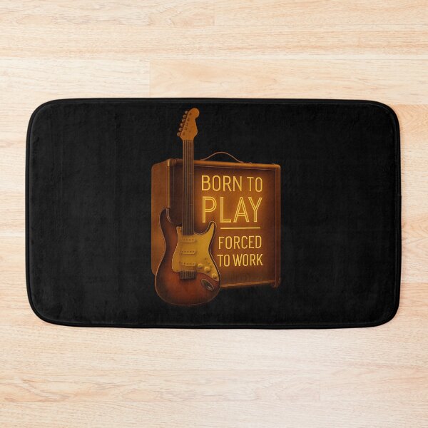 Item preview, Born to Play, Forced to Work - Electric Guitar Neon Art designed and sold by MKreative Studio.