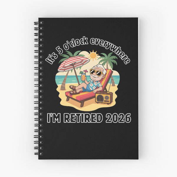 Item preview, It's 5 o'clock Everywhere I'm Retired 2026 designed and sold by designsbyaneta.
