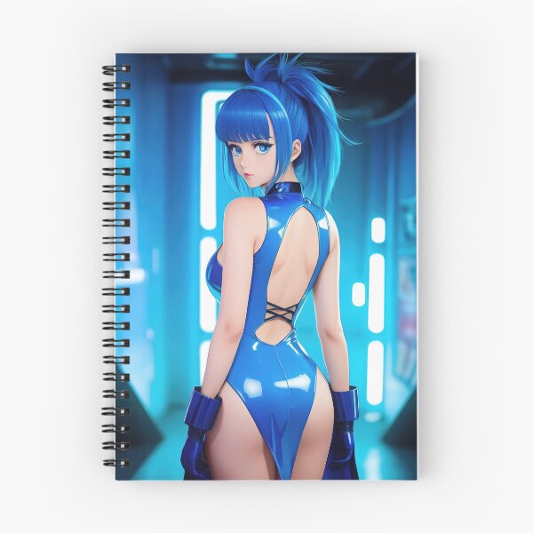 Item preview, Sexy anime blue latex wearing girl designed and sold by stereonut.
