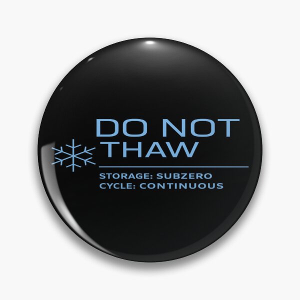 Item preview, DO NOT THAW – Subzero Minimalist Warning Label Tee designed and sold by POD DYNASTY.