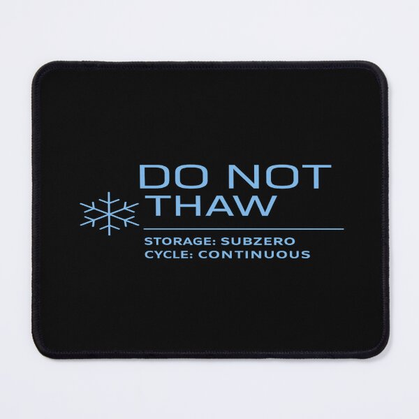Item preview, DO NOT THAW – Subzero Minimalist Warning Label Tee designed and sold by POD DYNASTY.