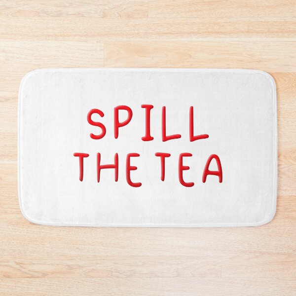 Item preview, Spill the tea, Red Handwritten Quotes designed and sold by Memes N Lore .